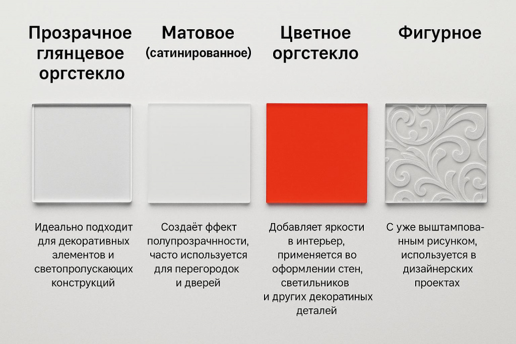 виды оргстекла