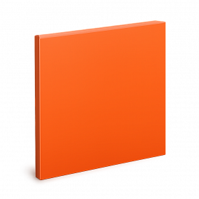 Полистирол ORANGE 137 UV 2мм гл/мат HIPS GEBAU ударопрочный цветной