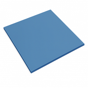 Полистирол BLUE 300 UV 2мм гл/мат HIPS GEBAU ударопрочный цветной